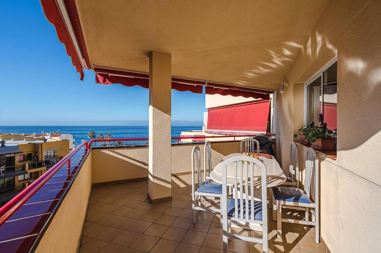 Cozy Beachfront Flat With Pool & Panoramic Sea View Terrace Leilighet Puerto de Santiago  Eksteriør bilde